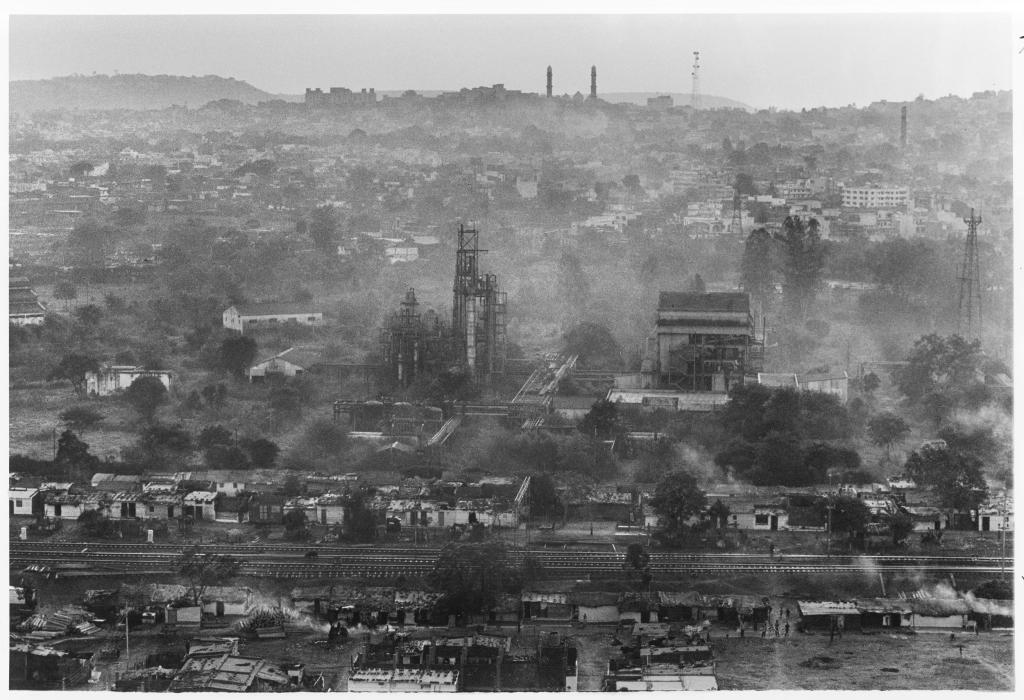 picture 66. View of abandoned Union Carbide plant, Bhopal 2001